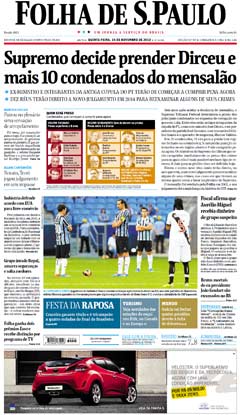 Capa Folha 14 11 2013